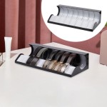 Acrylic display rack, suitable for home window decoration, 8-compartment storage rack, transparent acrylic material, stylish wardrobe storage.